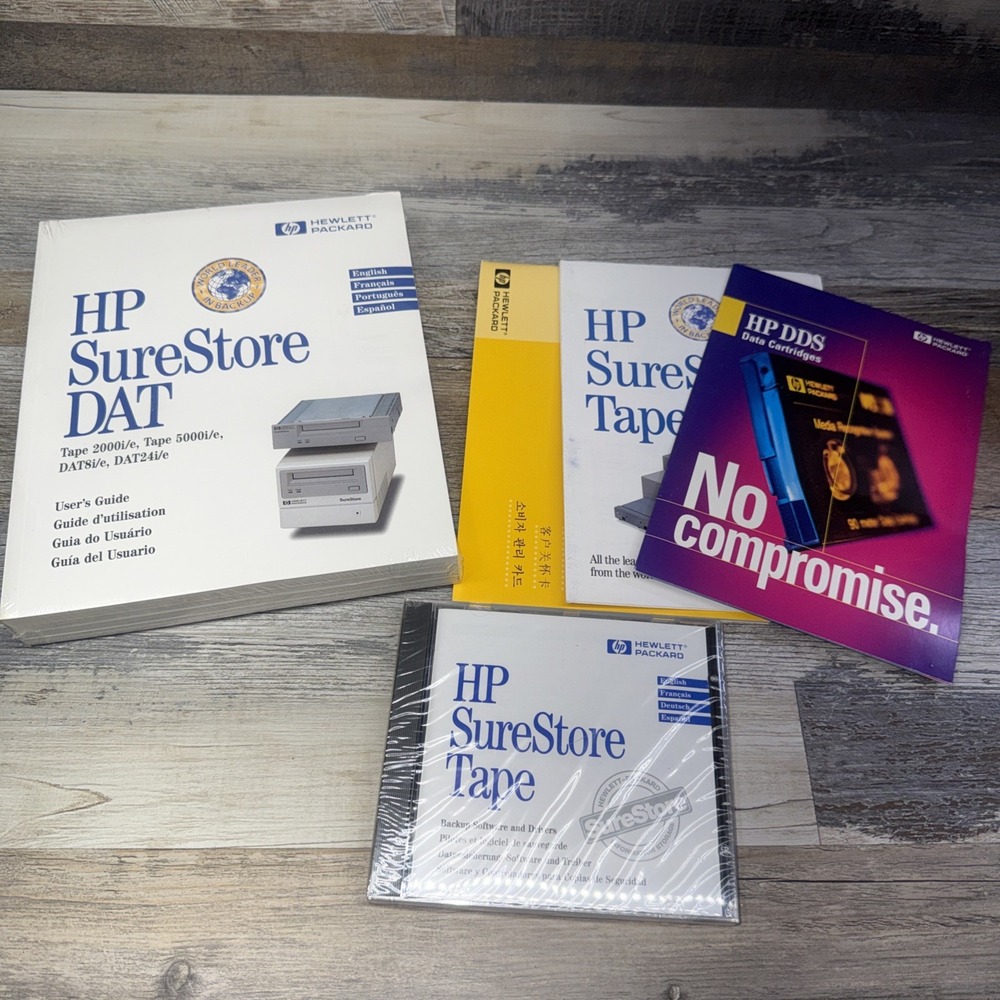 HP Surestore DAT DAT8i/e user's /application guide & Tape